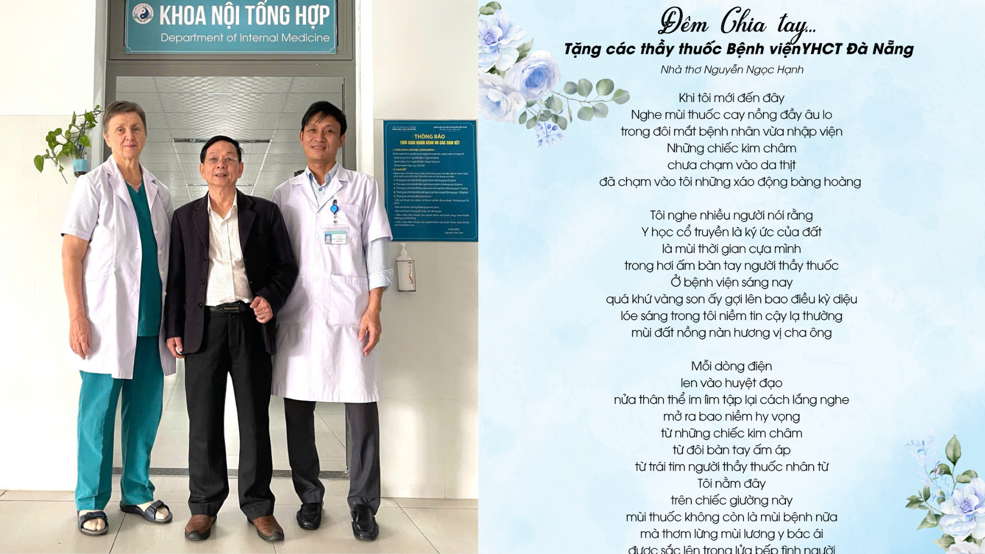“Đêm chia tay” của nhà thơ Nguyễn Ngọc Hạnh: Lời tri ân lay động về những người thầy thuốc thầm lặng